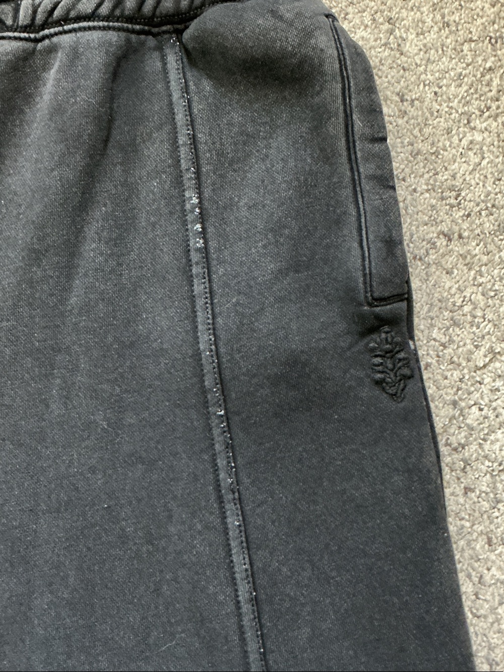 FP Movement by Free People Sprint to the Finish Sweatpants ~ Mineral Wash Black - Picture 11 of 16